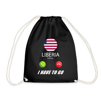 Libya calls on Lusiger flags saying - Drawstring Bag - black - Front