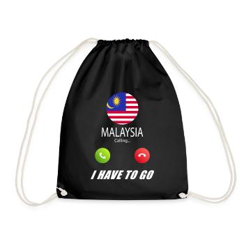La Malaisie appelle les drapeaux lusiger le sort - Sac de sport léger - noir - Devant
