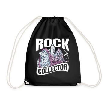 Stone Collector Geologist Geology Student Geology - Drawstring Bag - black - Front