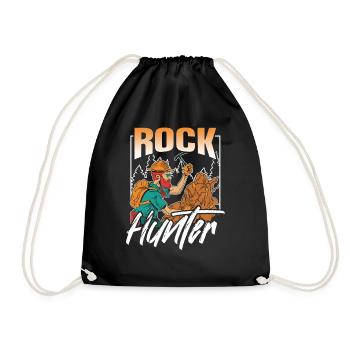 Rock Hunter Geologist Geology Geology Student - Drawstring Bag - black - Front