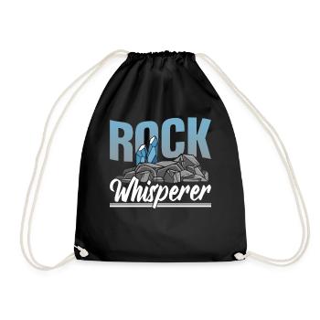 Rock Whisperer Geology Student Geology Geologist - Drawstring Bag - black - Front