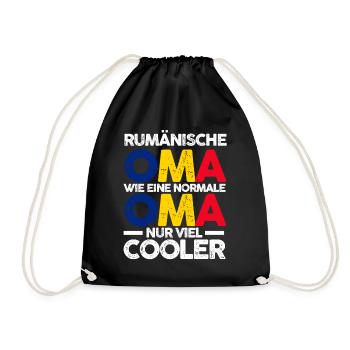 Rumänin Rumänische Oma Rumänien - Turnbeutel - Schwarz - Vorne