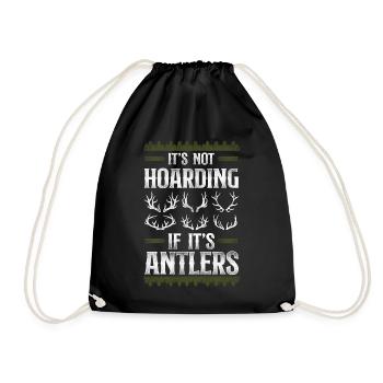 Buck Deer Hunting Hunter Vintage - Sac de sport léger - noir - Devant