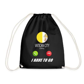La Cité du Vatican appelle les drapeaux lusiger en disant - Sac de sport léger - noir - Devant