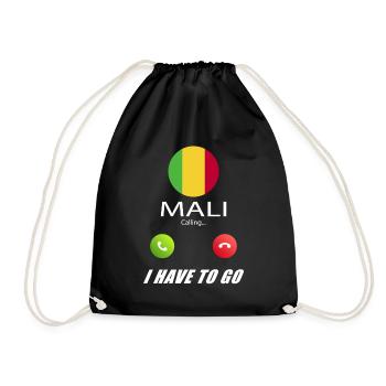 Le Mali qualifie de slogan les drapeaux lusiger - Sac de sport léger - noir - Devant