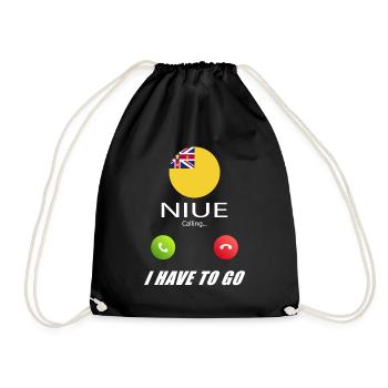 Niue appelle aux drapeaux Lusiger en disant - Sac de sport léger - noir - Devant