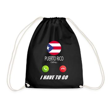 PUERTO RICO appelle aux drapeaux Lusiger en disant - Sac de sport léger - noir - Devant