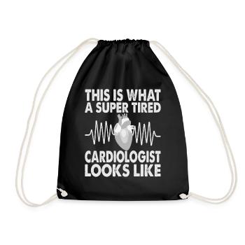 Voici à quoi ressemble un cardiologue super fatigué - Sac de sport léger - noir - Devant