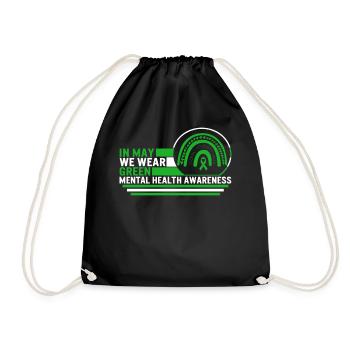 Mental Health Awareness Shirt, In May I Wear - Turnbeutel - Schwarz - Vorne