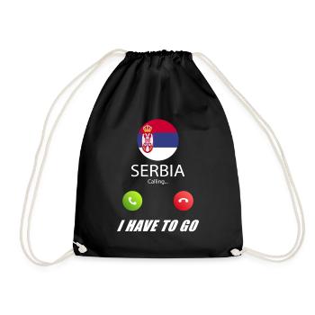 La Serbie appelle les drapeaux lusiger slogan - Sac de sport léger - noir - Devant