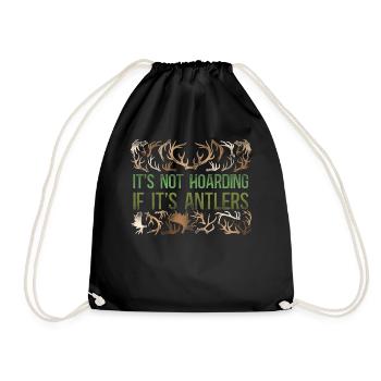 Buck Deer Hunting Hunter Vintage - Sac de sport léger - noir - Devant