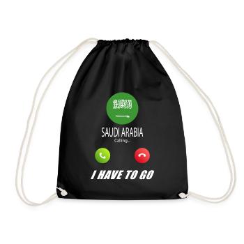 L’Arabie saoudite appelle les drapeaux lusiger le sort - Sac de sport léger - noir - Devant