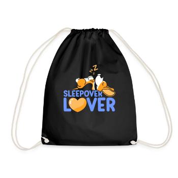 Amoureux de la nuit Nuitée - Sac de sport léger - noir - Devant