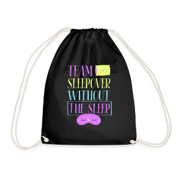 Soirée pyjama d’équipe sans fête mignonne Nuitée - Sac de sport léger - noir - Devant