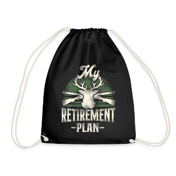 Chasseur de cerfs à la retraite - Sac de sport léger - noir - Devant