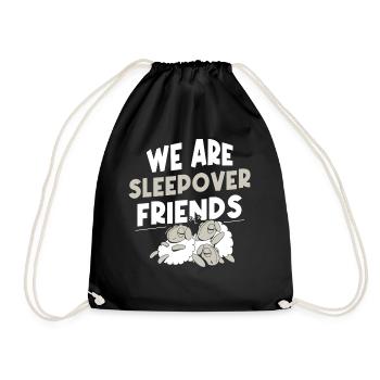 Nous sommes amis de nuit nuit fête - Sac de sport léger - noir - Devant