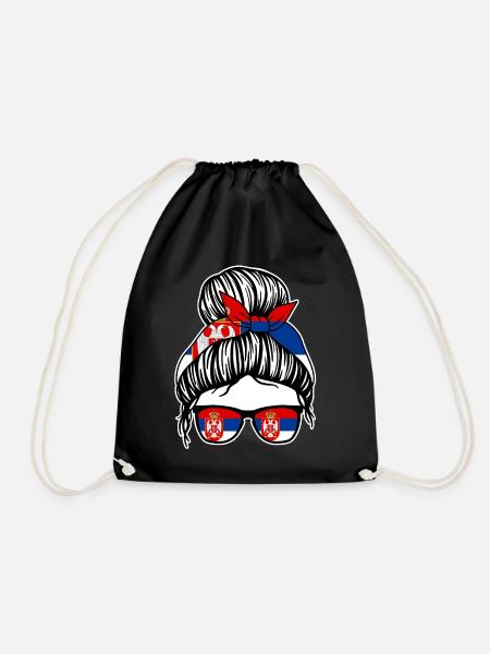 Serbe Serbe Serbie - Sac de sport léger - noir