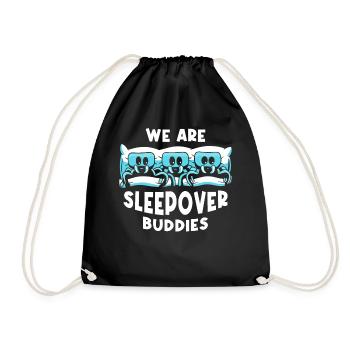 We Are Overnight Buddy Overnight Party - Drawstring Bag - black - Front