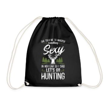 Buck Deer Hunting Hunter Vintage - Sac de sport léger - noir - Devant