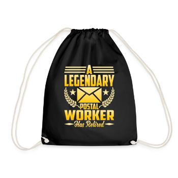 Un facteur légendaire est à la retraite - Sac de sport léger - noir - Devant