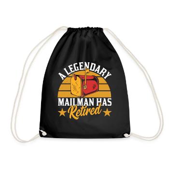 Un facteur légendaire est un livreur à la retraite - Sac de sport léger - noir - Devant