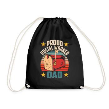 Fier facteur Père Livreur - Sac de sport léger - noir - Devant