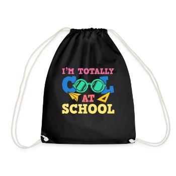 Kids Back to School Totally Cool at School for - Turnbeutel - Schwarz - Vorne
