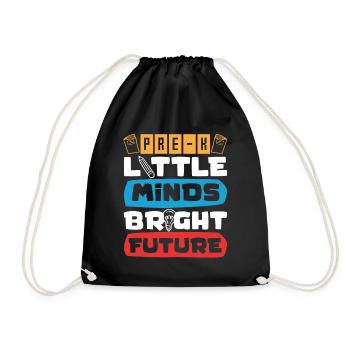 Enfants d’âge préscolaire Retour à l’école Little Minds Bright - Sac de sport léger - noir - Devant