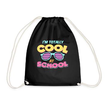 Kids Back to School Totally Cool at School for - Turnbeutel - Schwarz - Vorne