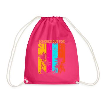 Les écoles sortent pour les vacances d’été Dernier jour d’école - Sac de sport léger - fuchsia - Devant