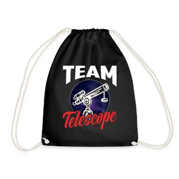 Équipe Télescope Univers Étoiles Spatiales - Sac de sport léger - noir - Devant