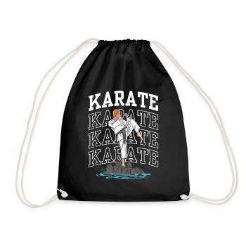 Karaté Arts Martiaux Arts Martiaux Combattant Dictons - Sac de sport léger - noir - Devant
