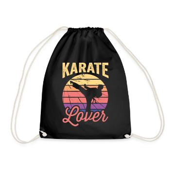 Karate Lovers Martial Arts Fighter Martial Arts - Drawstring Bag - black - Front