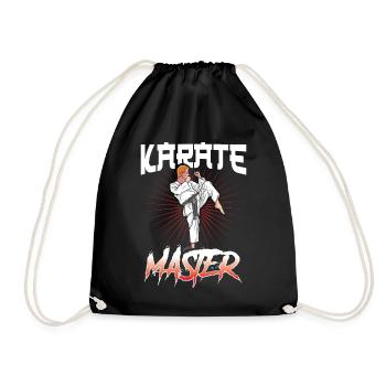 Maître de Karaté Arts Martiaux Combattant Arts Martiaux - Sac de sport léger - noir - Devant