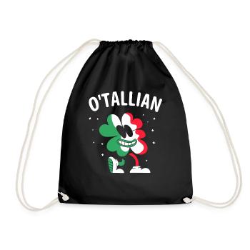 O’tallian Irlandais Irlandais Saint-Patrick - Sac de sport léger - noir - Devant
