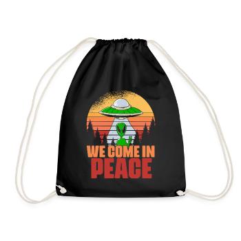 Nous venons en paix Fun Vie extraterrestre pour - Sac de sport léger - noir - Devant