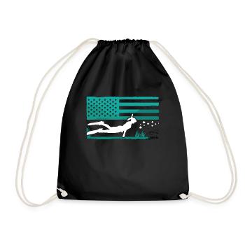 Apnéistes plongeurs Apnée Cadeau d’apnée - Sac de sport léger - noir - Devant