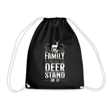 Buck Deer Hunting Hunter Vintage - Sac de sport léger - noir - Devant
