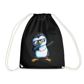 Cool Dab Penguin Lunettes de soleil Dabbing Penguin - Sac de sport léger - noir - Devant