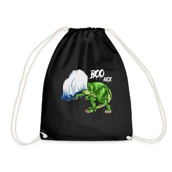 Kinder Tyrannosaurus Boo Rex Halloween Geist - Turnbeutel - Schwarz - Vorne