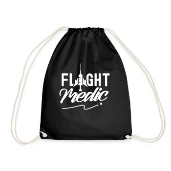 Profession de médecin aéronautique Infirmière de vol Médecin de vol - Sac de sport léger - noir - Devant