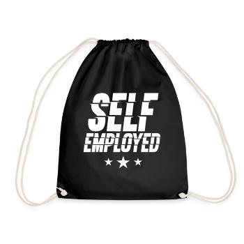 Self-employed freelancer freelancer - Drawstring Bag - black - Front