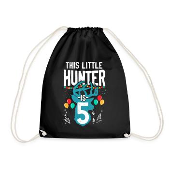 Buck Deer Chasse Hunter Kid - Sac de sport léger - noir - Devant