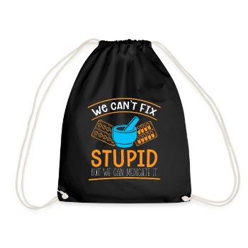 Pharmacy Technician Pharmacy Technician Gift - Drawstring Bag - black - Front