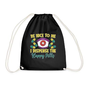 Pharmacy Technician Pharmacy Technician Gift - Drawstring Bag - black - Front