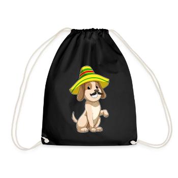 Sombrero pour chien - Sac de sport léger - noir - Devant