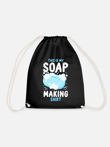 Soap Making Crafting This Is My - Turnbeutel - Schwarz