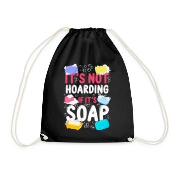 Fabrication de savon Artisanat Ce n’est pas - Sac de sport léger - noir - Devant