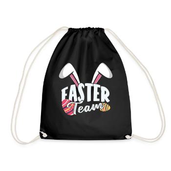 Équipe de Pâques Lapin de Pâques Pâques Pâques Pâques Pâques - Sac de sport léger - noir - Devant