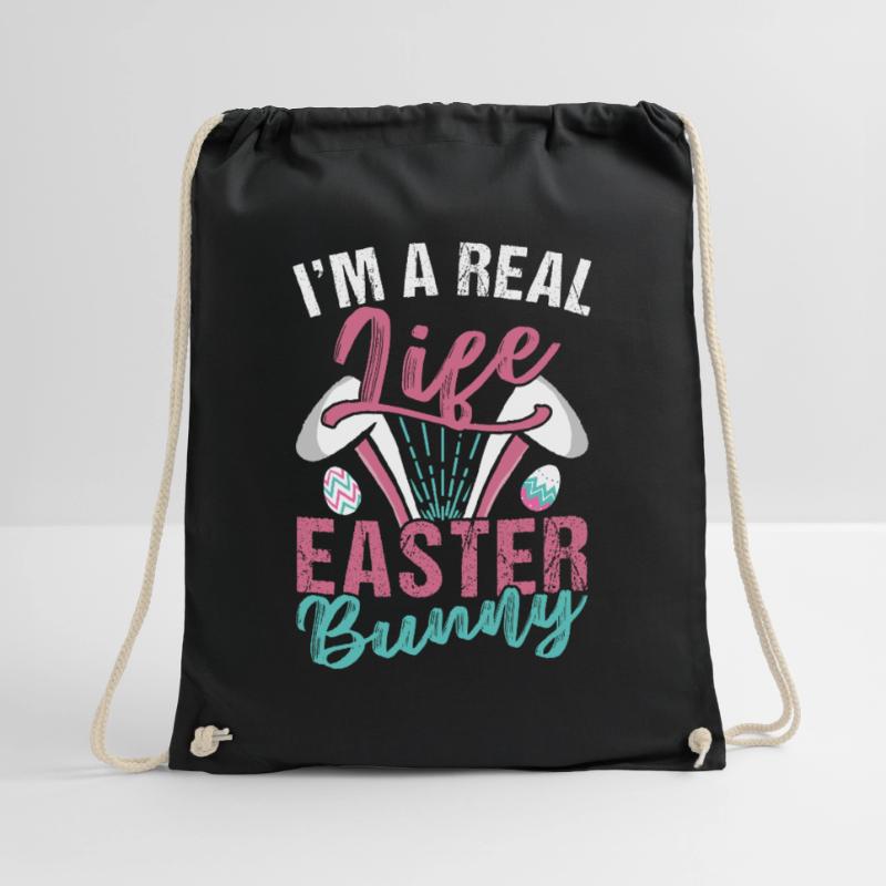 I Am A Real Easter Easter Easter Drawstring Bag
